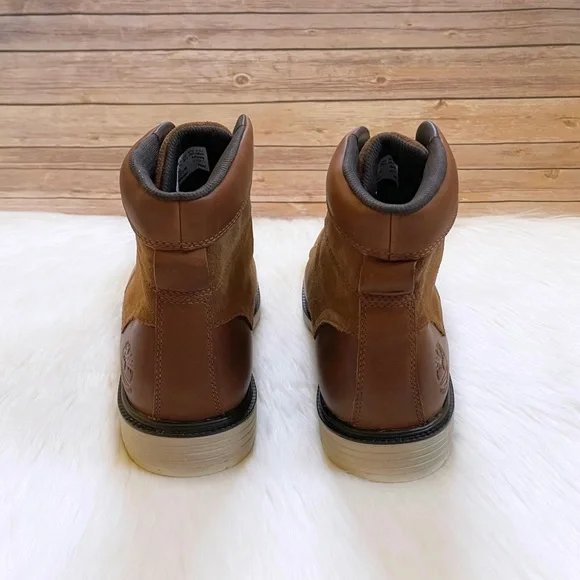 Timberland Men’s Walden Park 6 Inch Waterproof Medium Brown Leather Boots - Picture 3 of 7